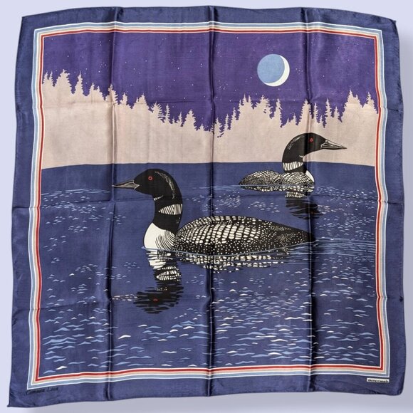 🍁V. Skemo Square Loon Acetate Scarf - Picture 1 of 7